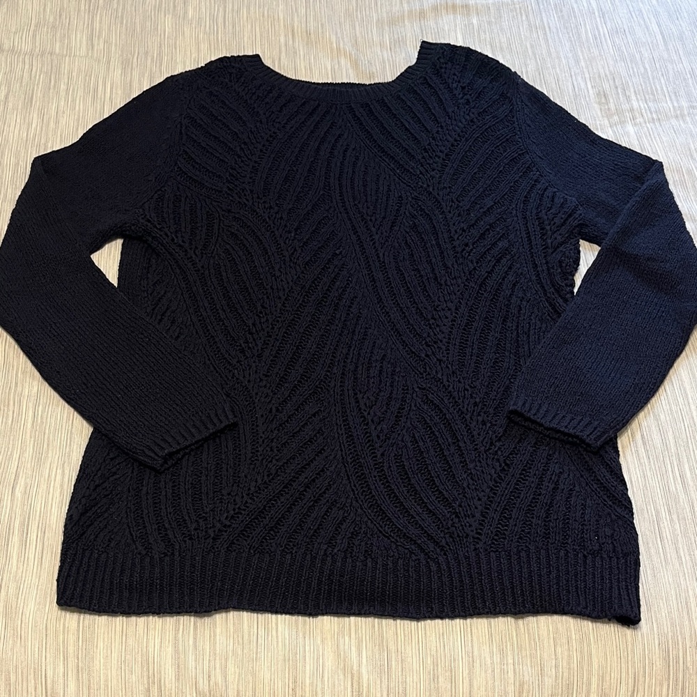 Talbots Women's Navy Blue Crew Neck Sweater